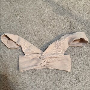 Beige Bandeau Top